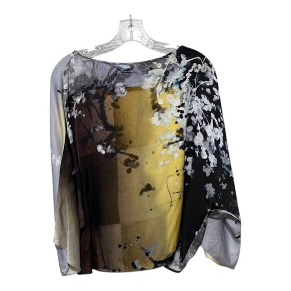 Lola & Sophie NY Small Dolman Sleeve Abstract Blouse - Picture 3 of 6